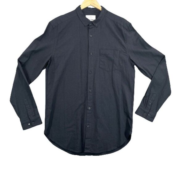 NWT Your Neighbors Button Up Shirt Mens Medium Gray - Picture 1 of 15